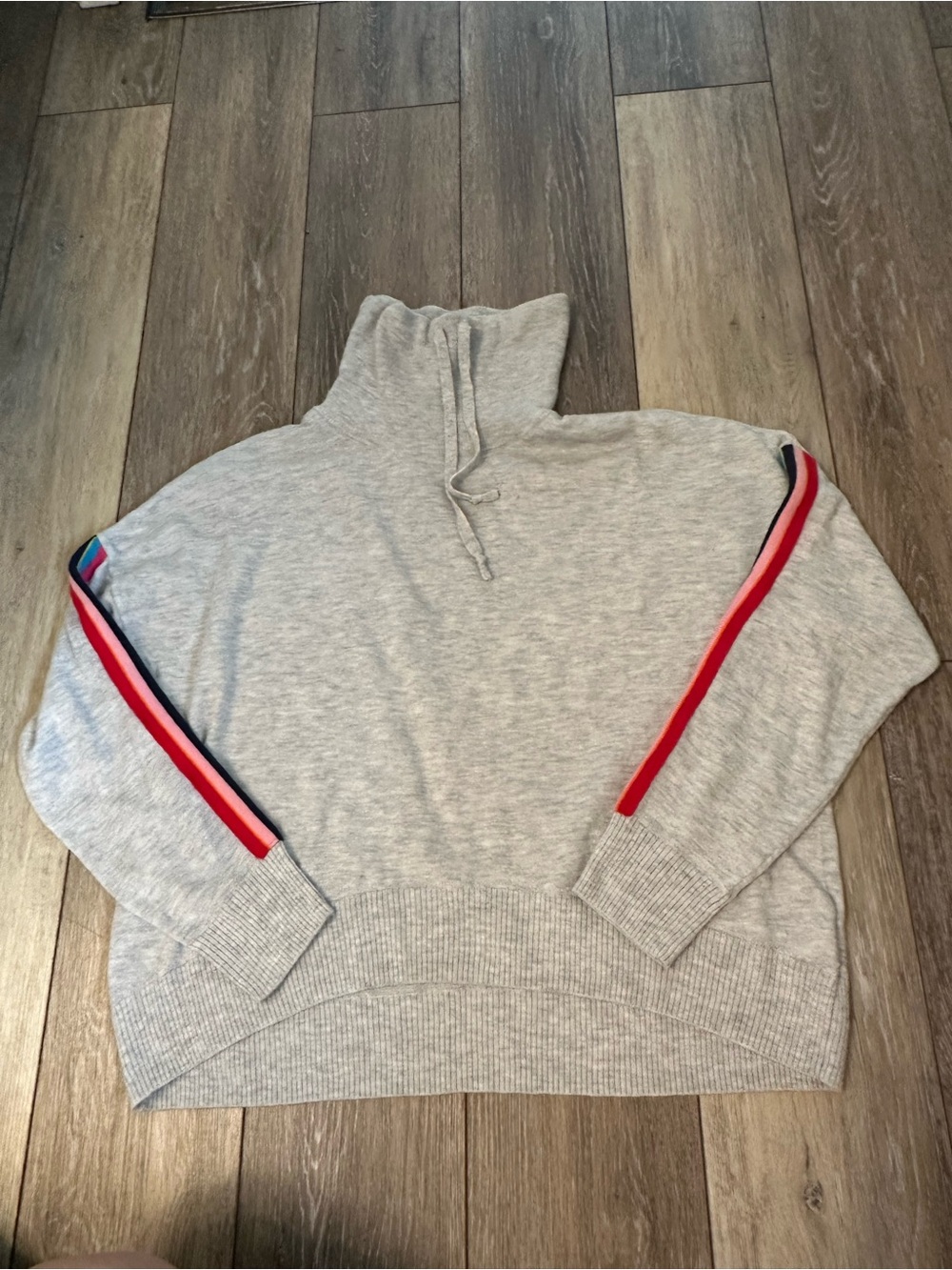 LOVE By Gap Gray Knit Cowl Neck Pullover Sweater